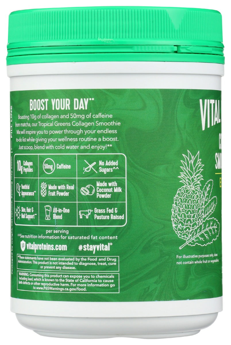 Vital Proteins: Collagen Greens Tropical, 13.6 Oz