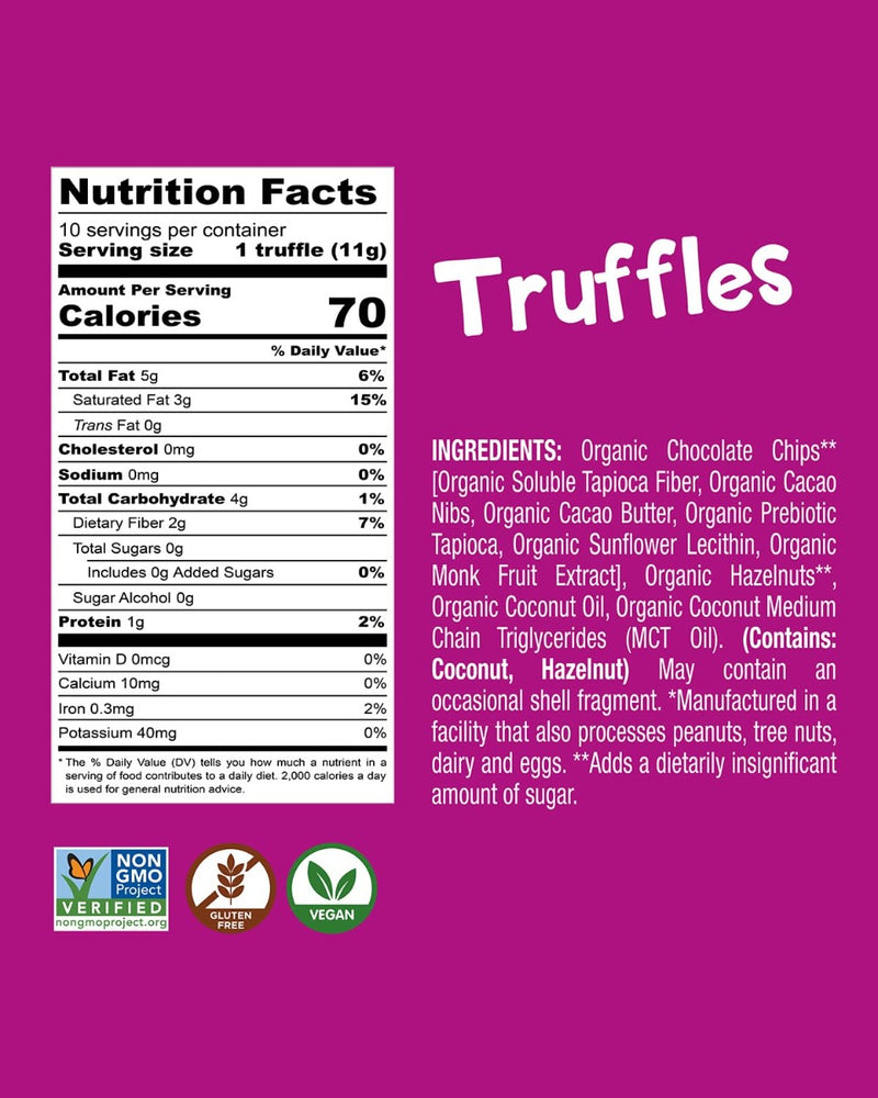 Bhu Foods: Truffles Cookie Dough Hazelnut, 5.29 Oz