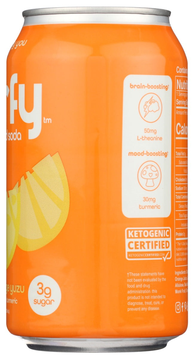 Perfy: Blood Orange Yuzu Soda, 12 Fo