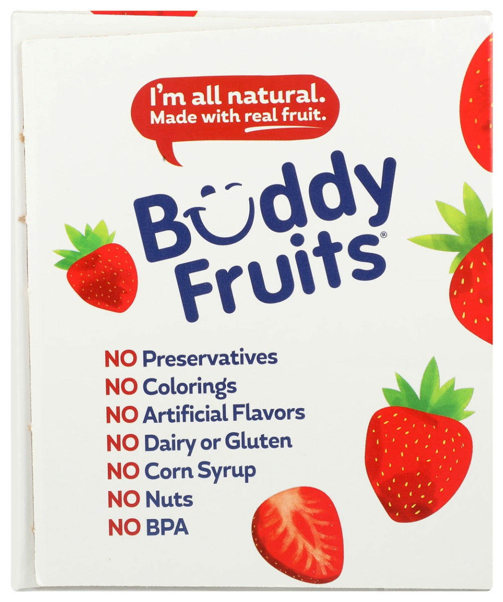 Buddy Fruits: Strawberry And Apple 12 Pouches Blended Fruits, 38.4 Oz