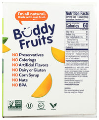 Buddy Fruits: Mango Banana And Passion 12 Pouches Blended Fruits, 38.4 Oz