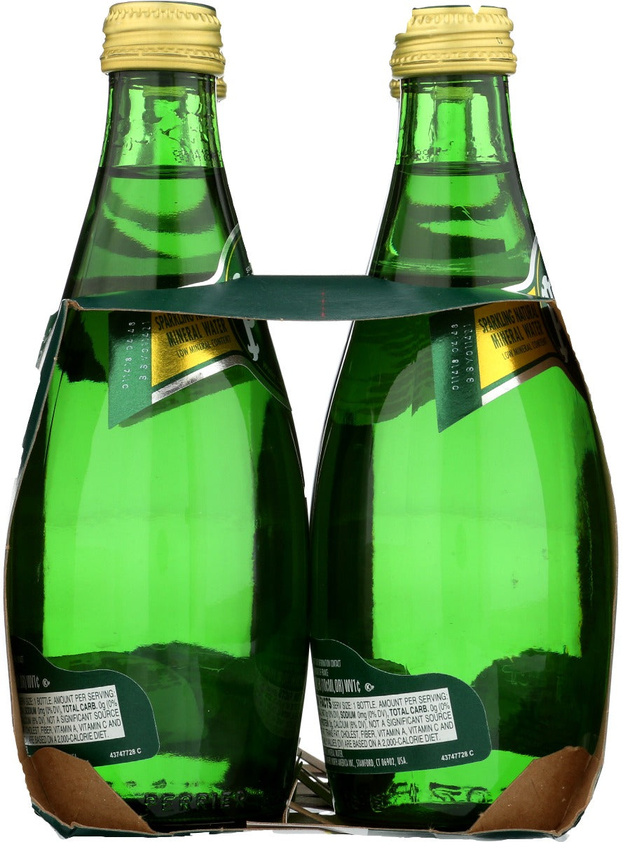 Perrier: Sparkling Natural Mineral Water 4 Pack, 44.6 Fo