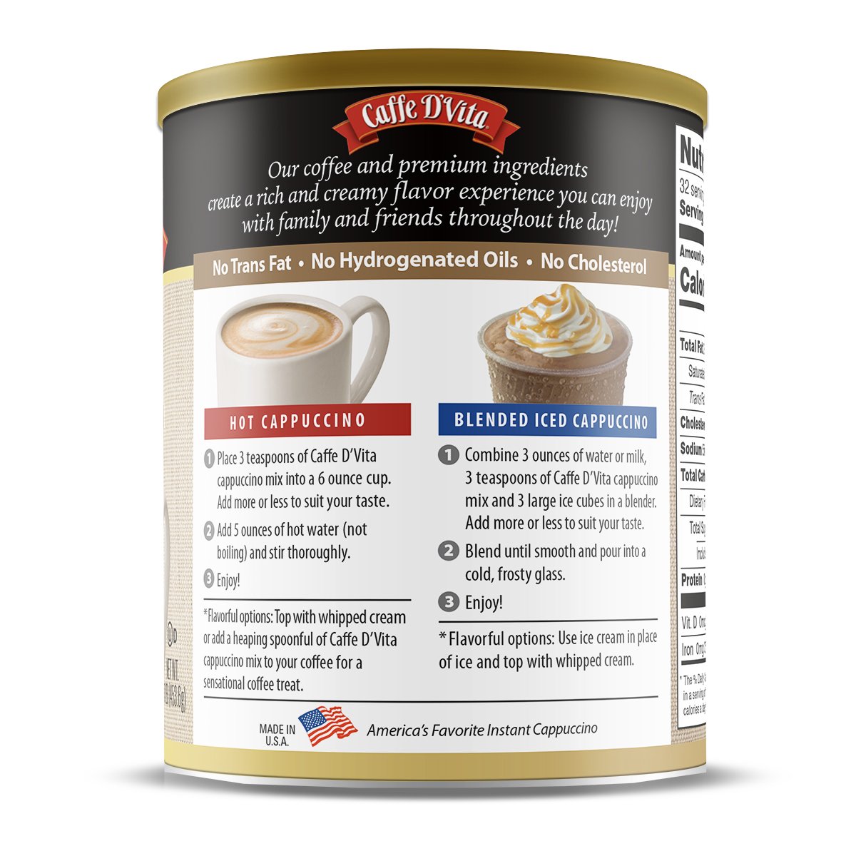 Caffe D Vita: Cappuccino Engl Toffee, 16 Oz