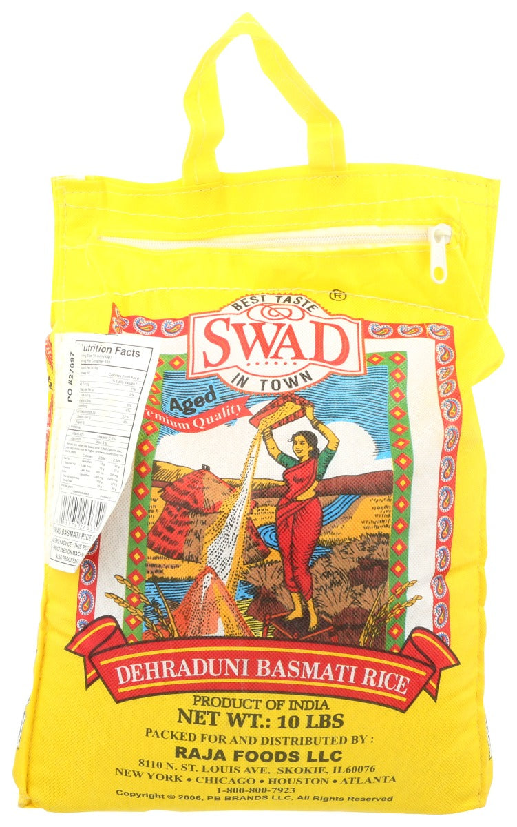 Swad: Indian White Basmati Rice, 10 Lb