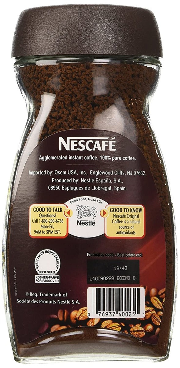 Osem: Nescafé Original Instant Coffee, 7 Oz