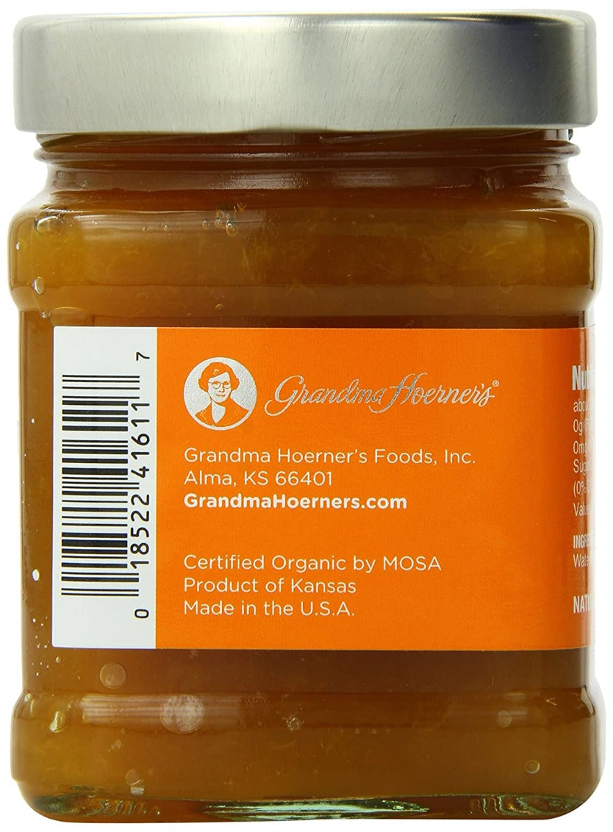 Grandma Hoerners: Organic Apricot Reduced Sugar Preserves, 12.5 Oz