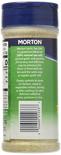 Mortons: Garlic Sea Salt, 8.5 Oz