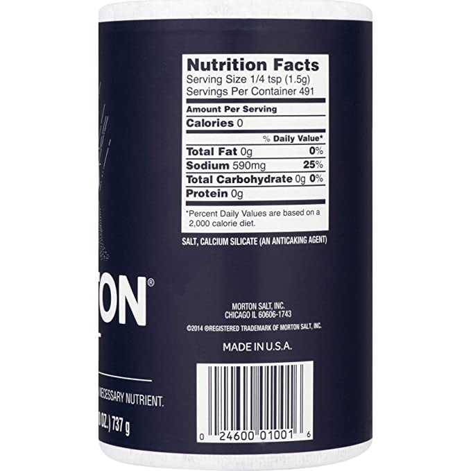 Mortons: Table Salt, 26 Oz