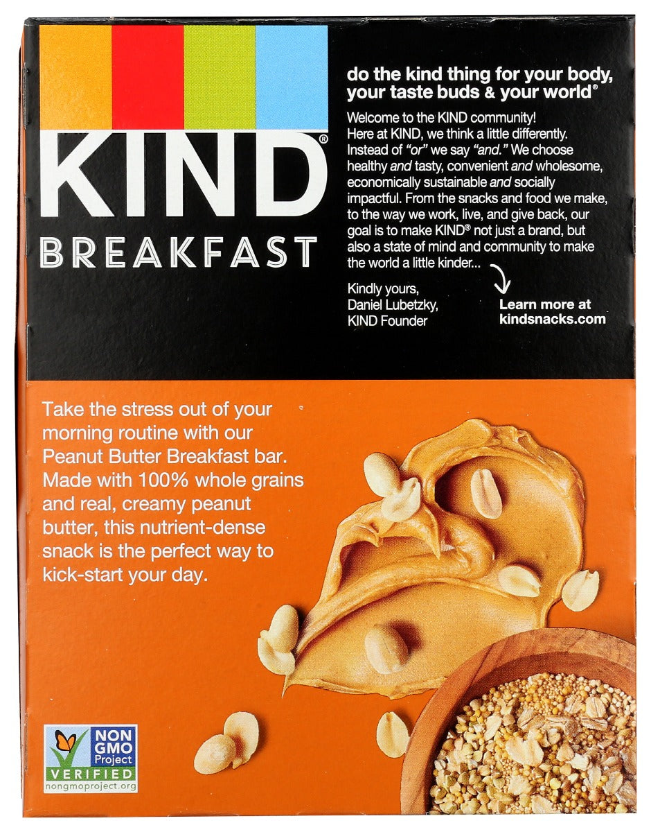 Kind: Peanut Butter Breakfast Bars 4 Count, 7.04 Oz