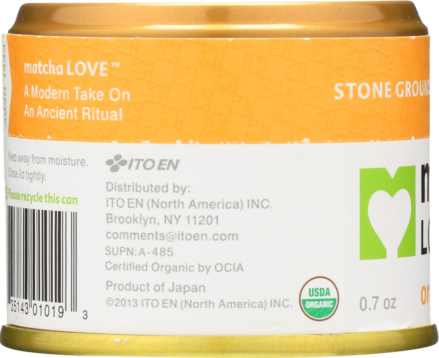 Matcha Love: Organic Ceremonial Powder, 0.7 Oz