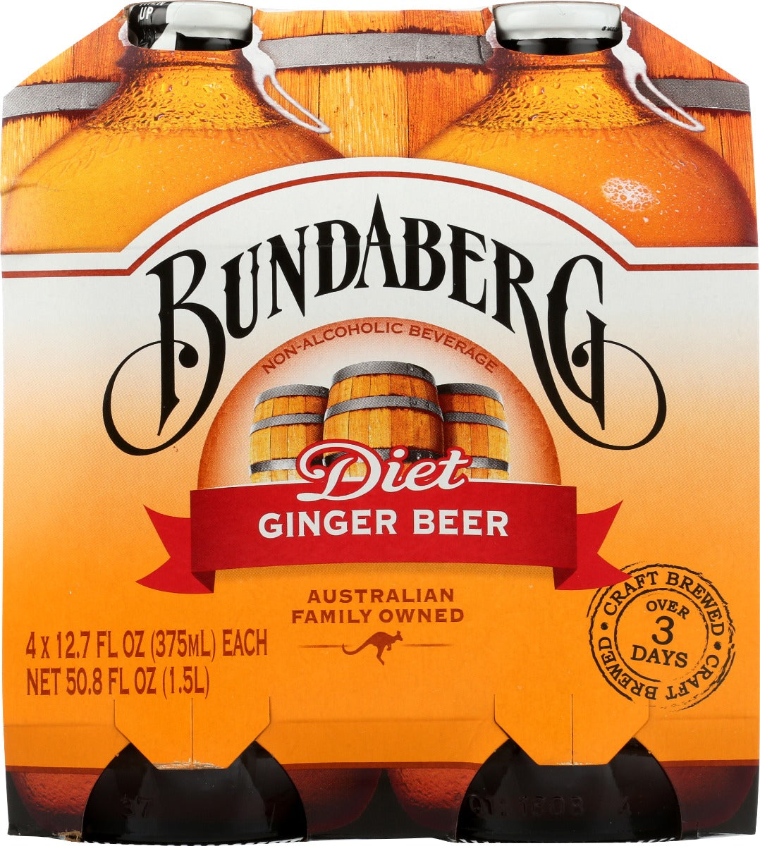 Bundaberg: Soda Gngr Beer Diet 4Pk, 1500 Ml