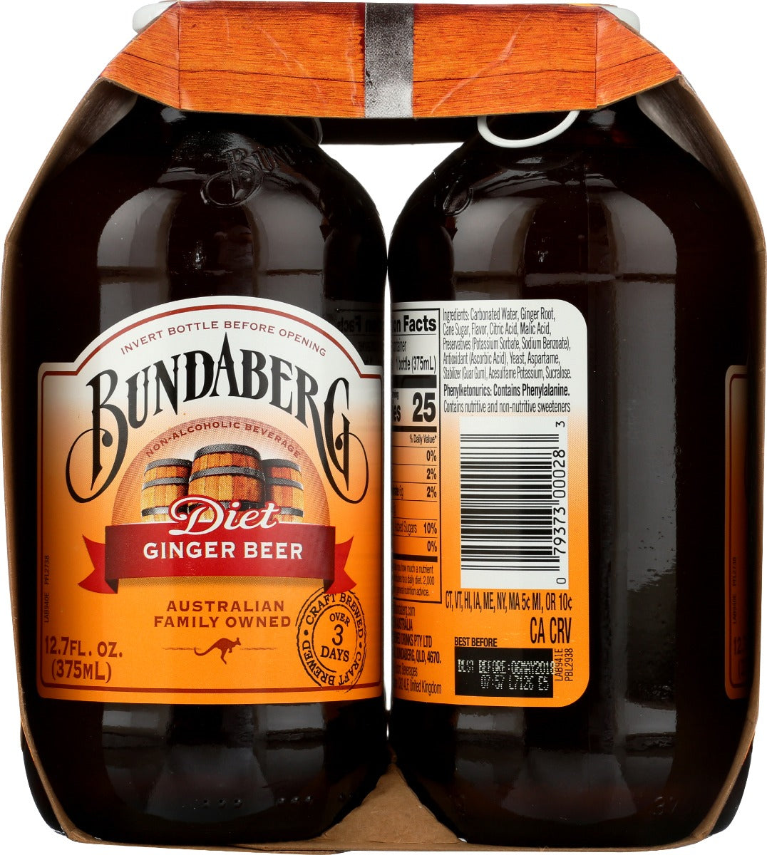 Bundaberg: Soda Gngr Beer Diet 4Pk, 1500 Ml