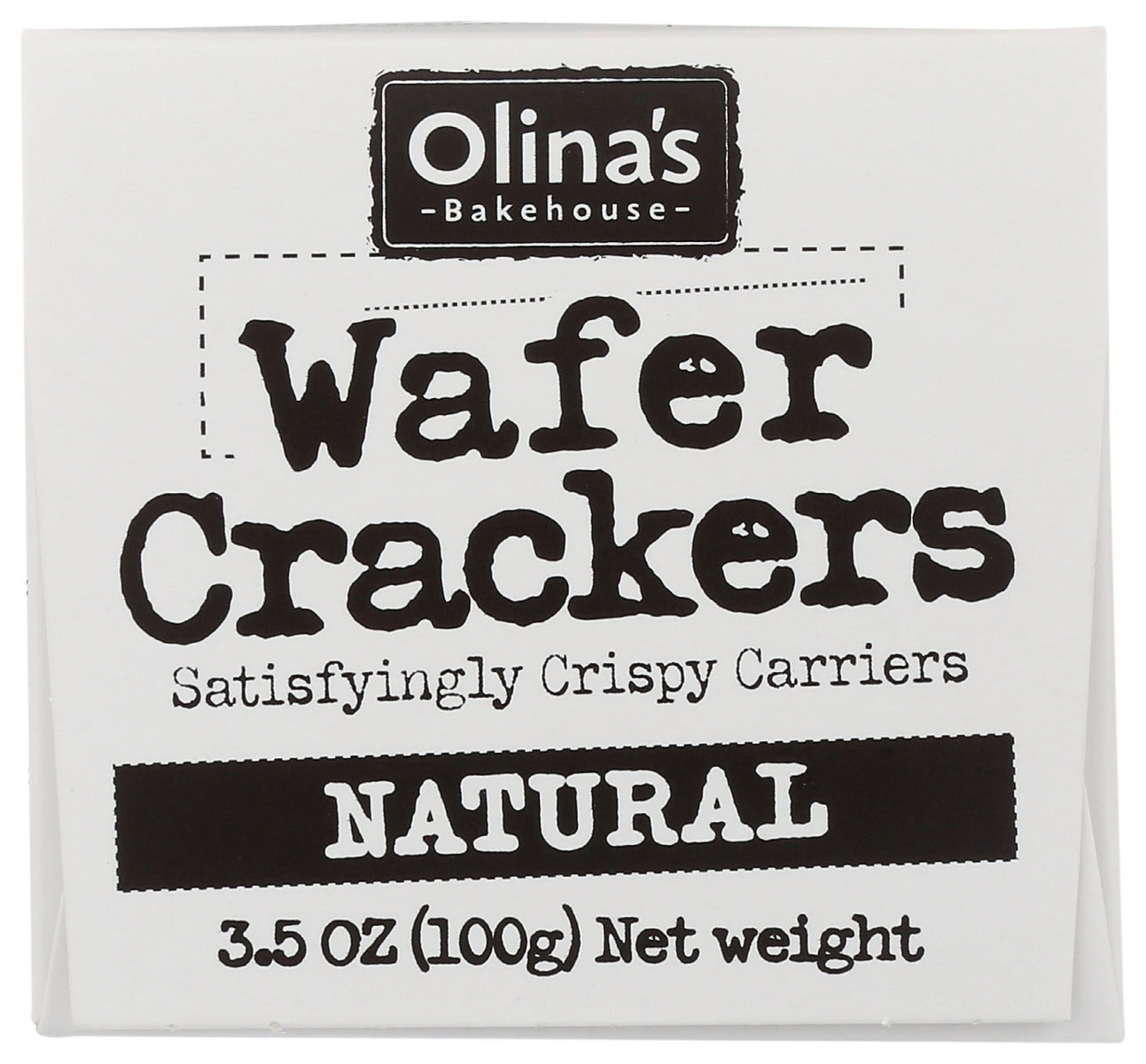 Olinas Bakehouse: Natural Wafer Crackers, 3.5 Oz