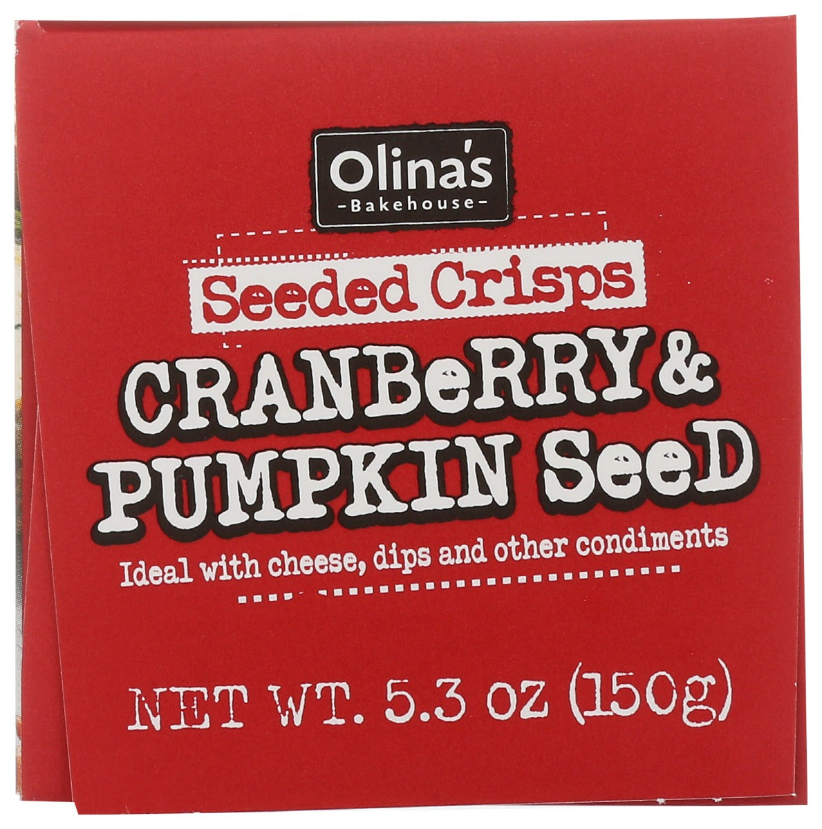 Olinas Bakehouse: Cranberry & Pumpkin Seed Seeded Crisps, 5.3 Oz