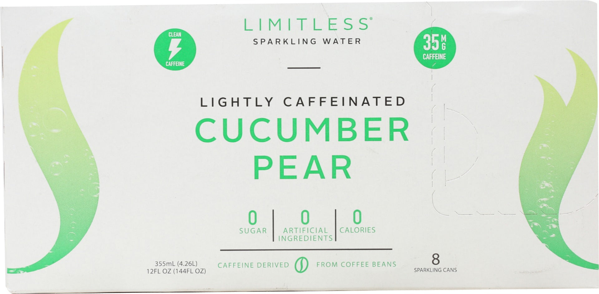 Limitless: Cucumber Pear Sparkling Water 8 Pk, 96 Fo