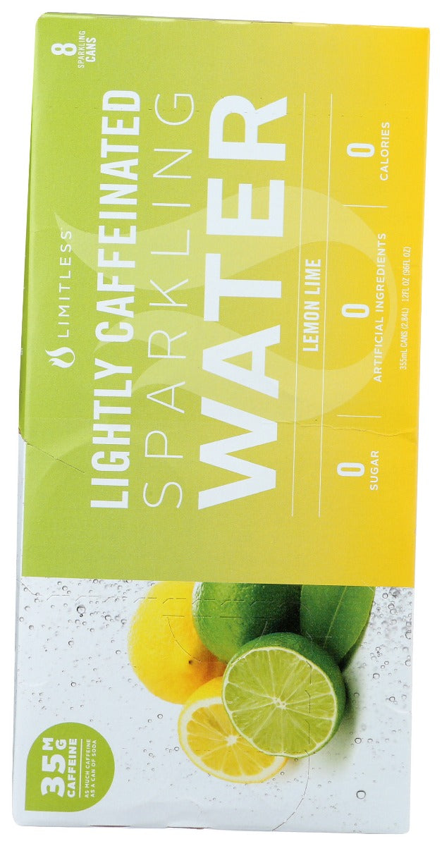 Limitless: Lemon Lime Sparkling Water 8 Pk, 96 Fo