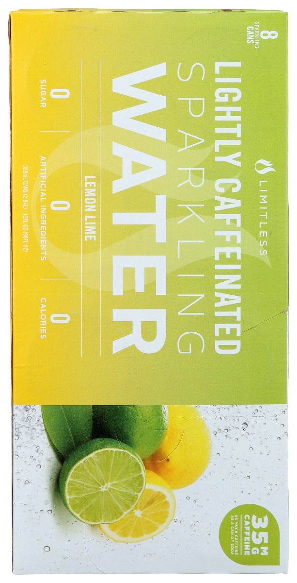 Limitless: Lemon Lime Sparkling Water 8 Pk, 96 Fo