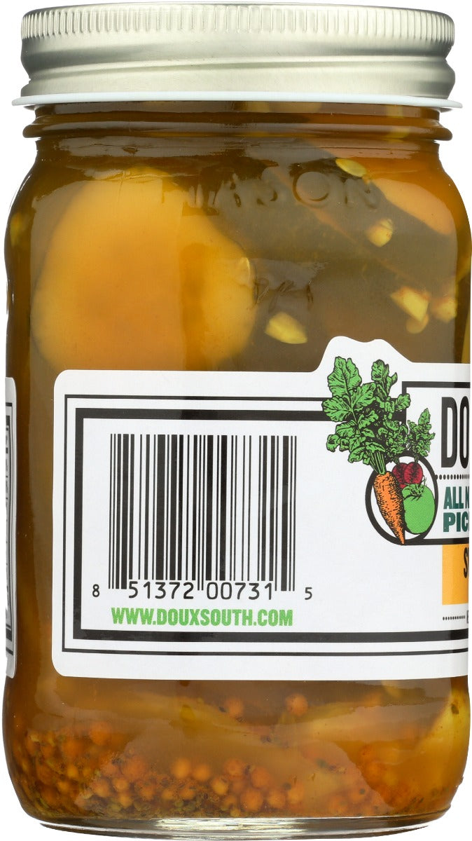 Doux South: Sweet Soulshine Sweet Pickles, 16 Oz