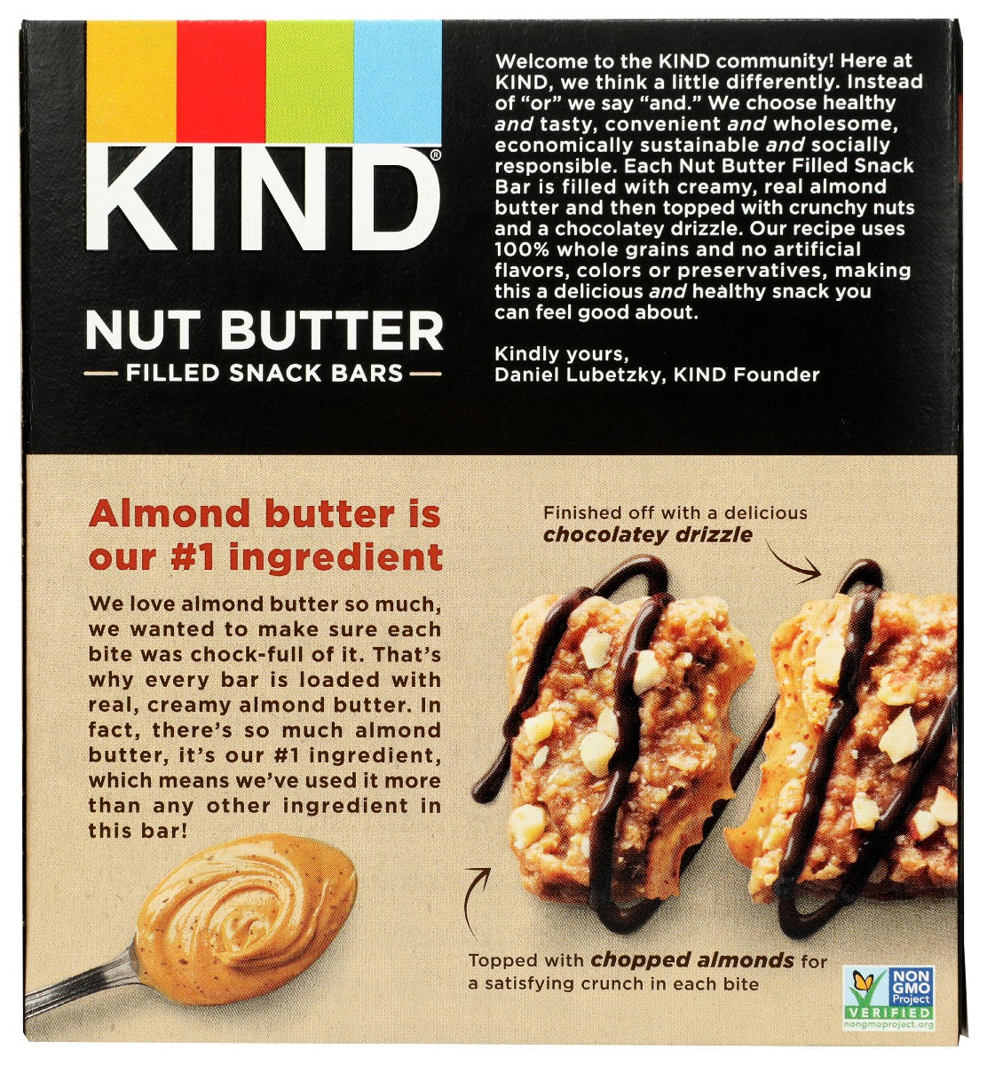 Kind: Honey Almond Butter 4 Count Bars, 5.2 Oz