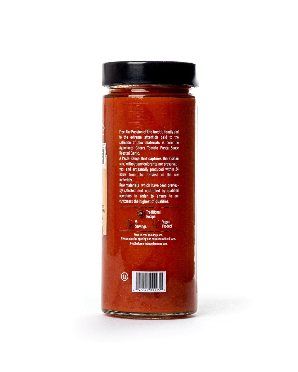 Agromonte: Cherry Tomato Pasta Sauce With Roasted Garlic, 20.46 Oz