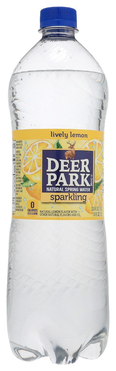 Deer Park: Lemon Sparkling Water, 33.8 Fo