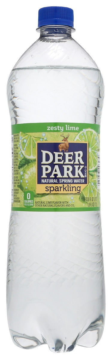 Deer Park: Zesty Lime Sparkling Water, 33.8 Fo