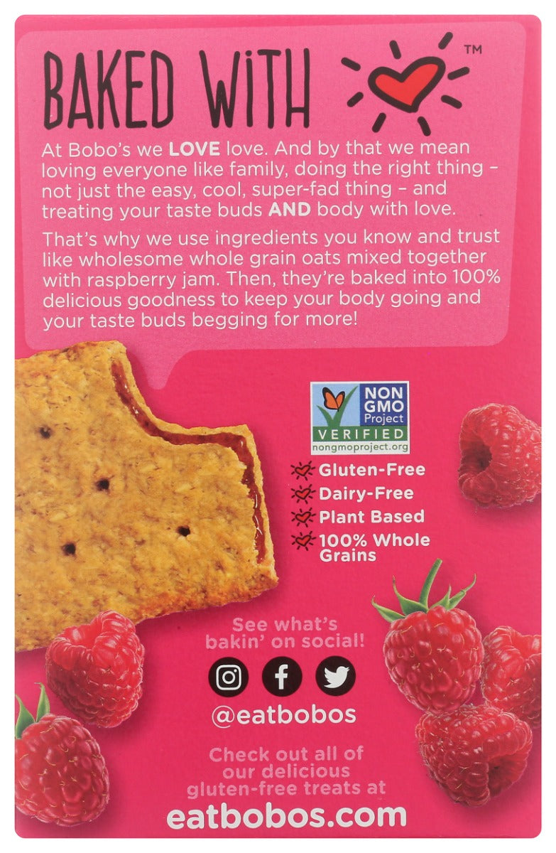 Bobos Oat Bars: Raspberry Jam Toaster 3Pk, 6.6 Oz