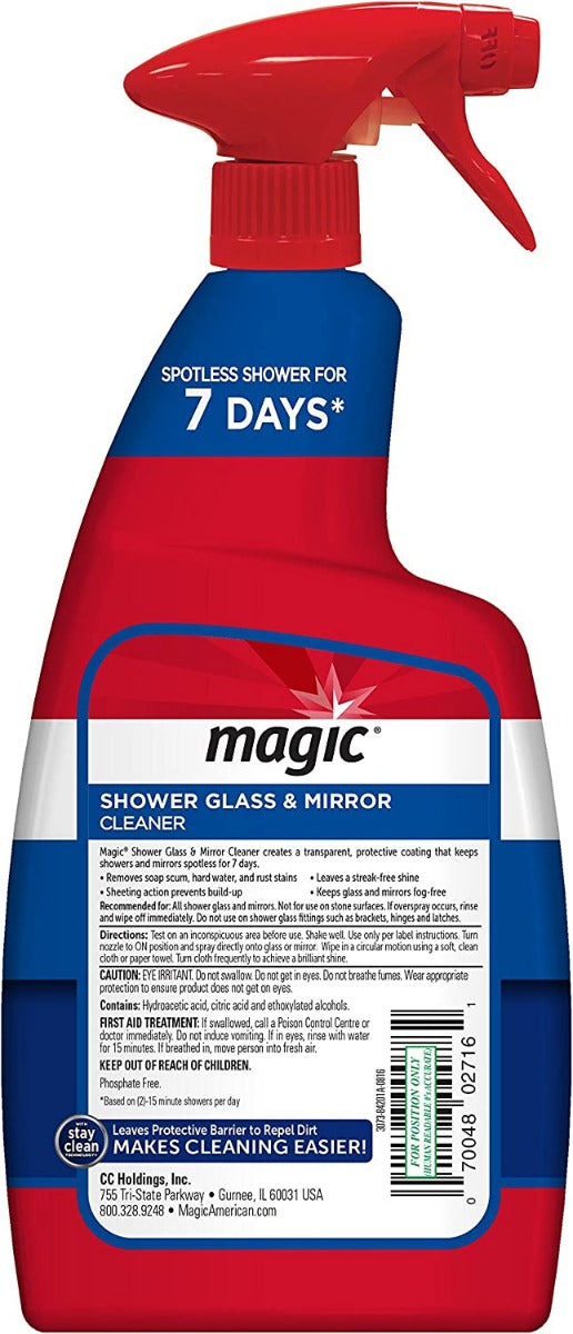 Magic: Shower Glass & Mirror Cleaner, 28 Fo