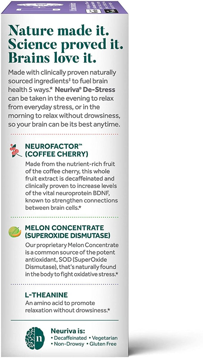 Neuriva: Brain Performance De-Stress, 30 Vc