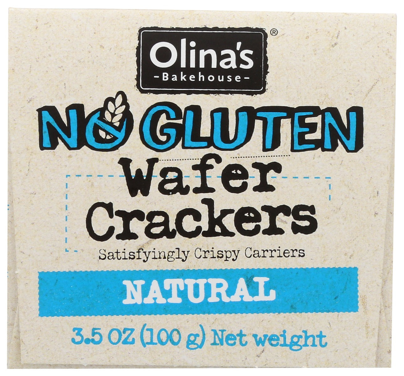 Olinas Bakehouse: No Gluten Natural Wafer Crackers, 3.5 Oz