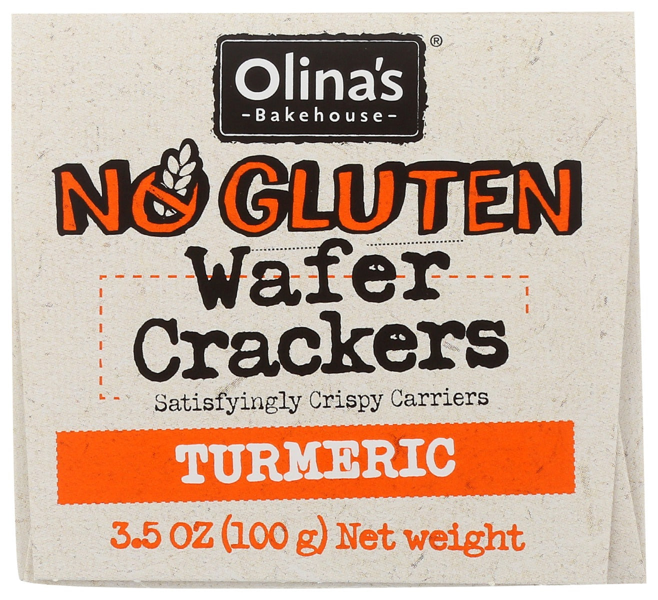 Olinas Bakehouse: No Gluten Turmeric Wafer Crackers, 3.5 Oz