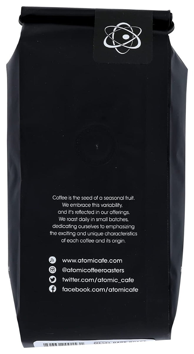 Atomic Coffee Roasters: Dark Roast Diesel Coffee, 12 Oz