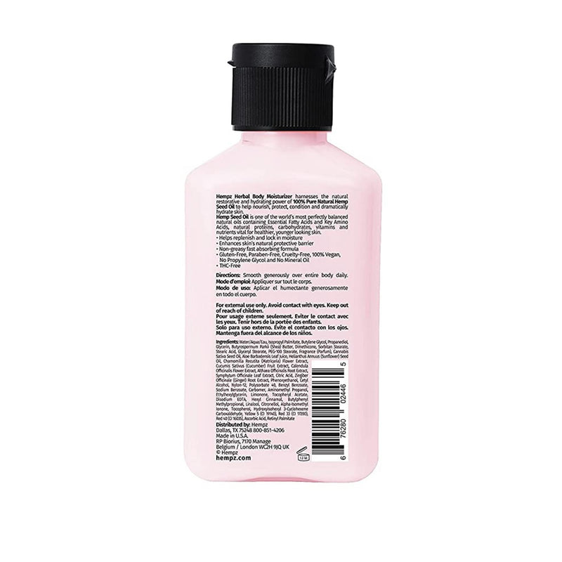 Hempz: Blushing Grapefruit & Raspberry Body Moisturizer, 2.25 Oz