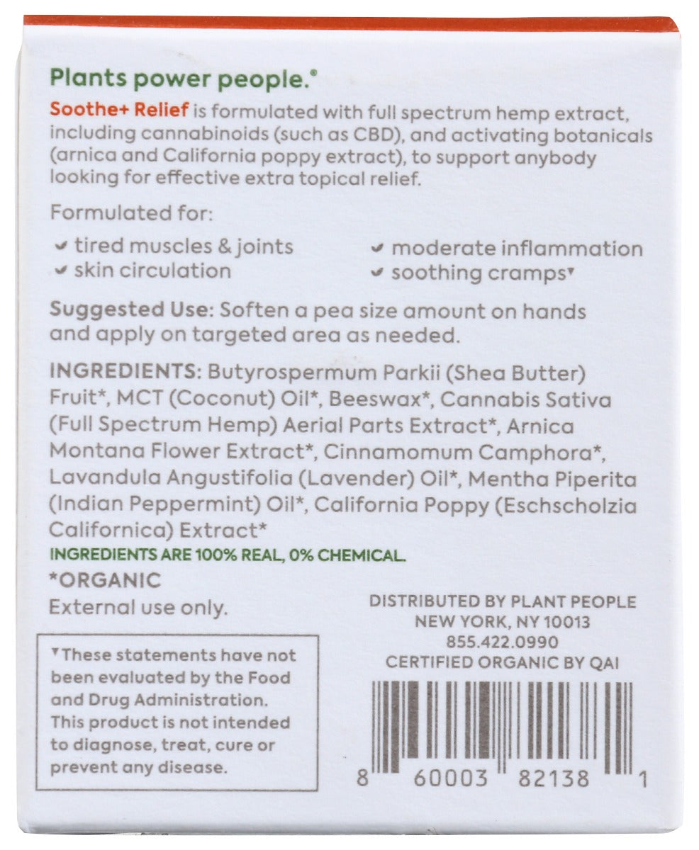 Plant People: Soothe Restorative Body Balm, 2 Oz