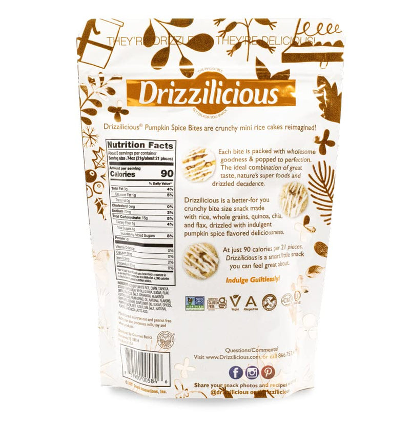 Drizzilicious: Pumpkin Spice Cake Bites, 4 Oz