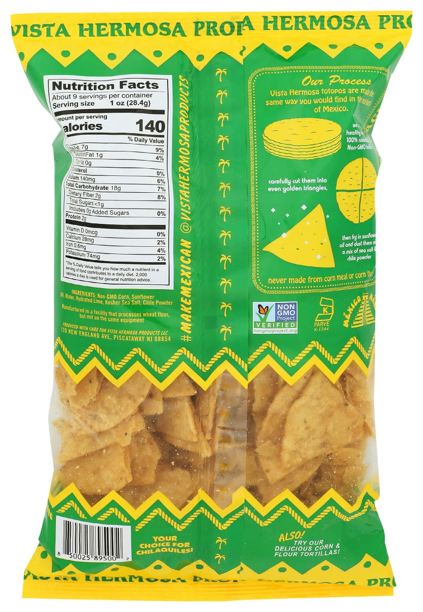 Vista Hermosa: Sea Salted Corn Totopos, 9 Oz