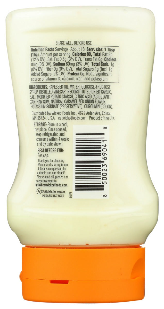 Wicked: Garlic Vegan Mayo With Caramelized Onion, 9.35 Oz