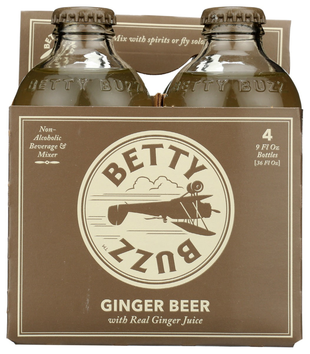 Betty Buzz: Ginger Beer Cocktail Mixer 4 Pack, 36 Fo