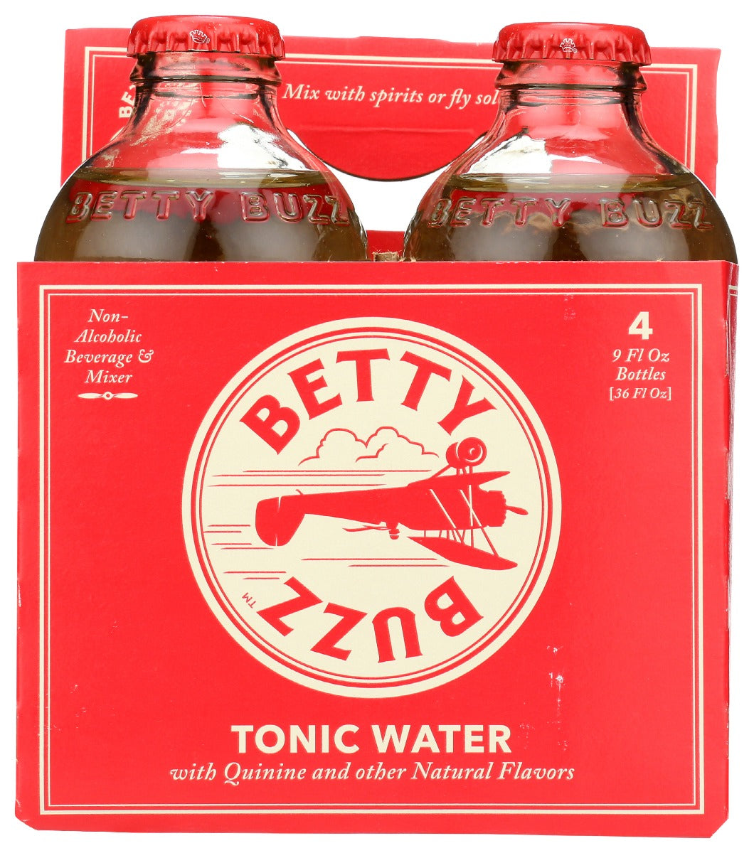 Betty Buzz: Tonic Water Cocktail Mixer 4 Pack, 36 Fo