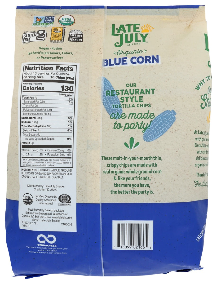 Late July: Restaurant Style Blue Corn Tortilla Chips, 10.1 Oz