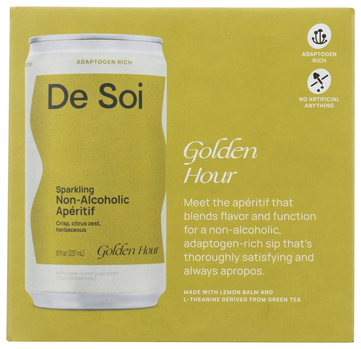 De Soi: Mocktail Golden Hour 4Pk, 32 Fo