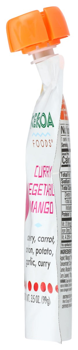 Kekoa: Curry Vegetable Mango Squeeze Pouch, 3.5 Oz