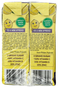 Uncle Matts Organic: No Sugar Added Lemonade Juice Boxes 8Pk, 54 Fo