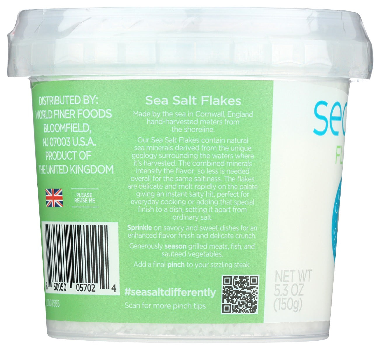 Cornish Sea Salt: Sea Salt Flakes, 5.3 Oz