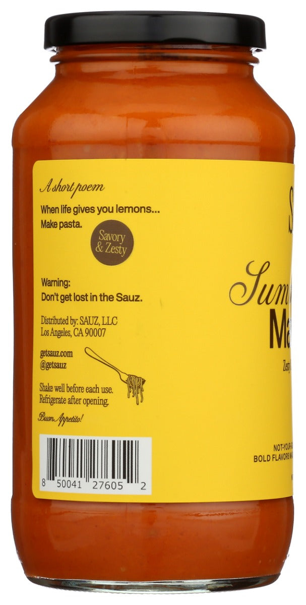 Sauz: Summer Lemon Marinara Sauce, 25 Oz