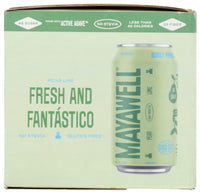 Mayawell: Pear Lime Prebiotic Soda 4Pk, 48 Fo