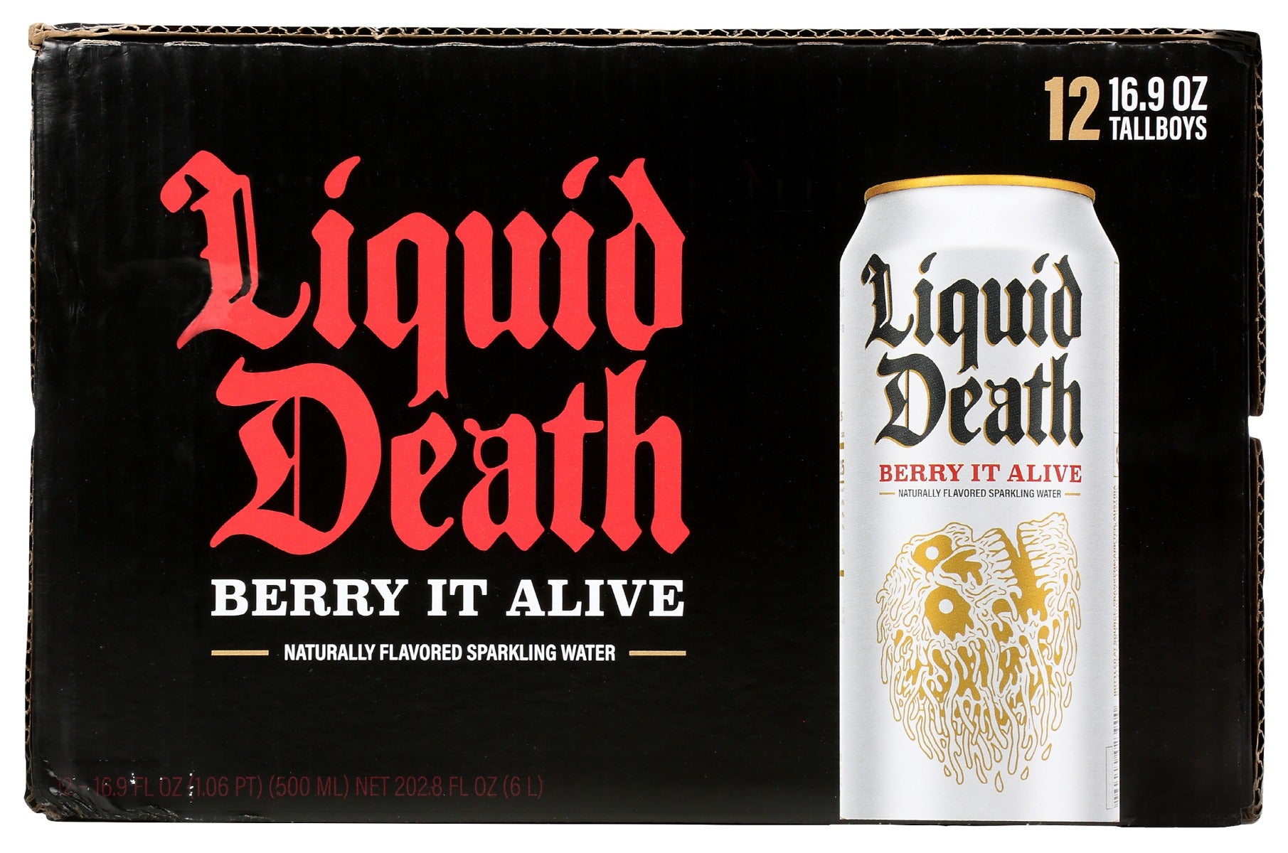 Liquid Death: Berry It Alive Sparkling Water 12Pk, 202.8 Fo