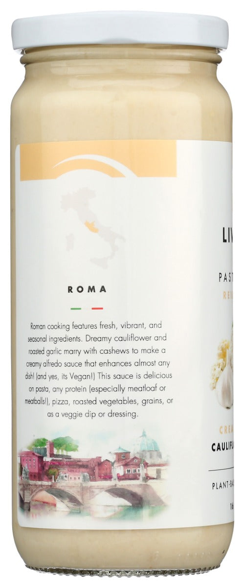 Livwell Foods: Roman Cauliflower Alfredo Sauce, 16 Oz