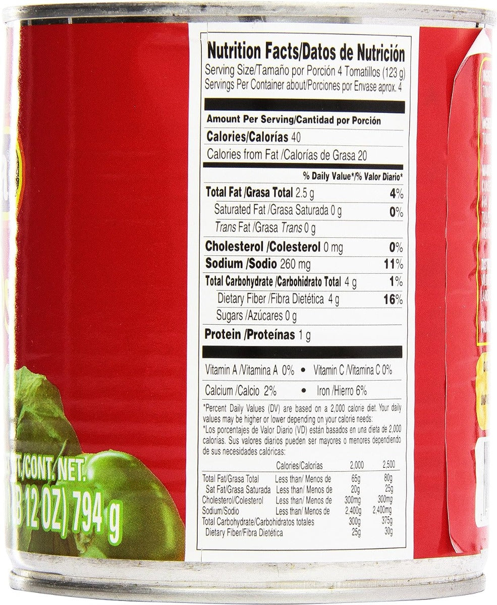 La Costena: Tomatillos Whole Green Tomatoes, 28 Oz