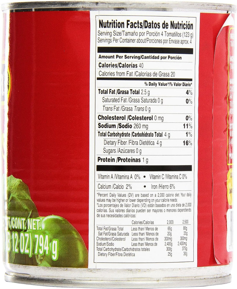 La Costena: Tomatillos Whole Green Tomatoes, 28 Oz